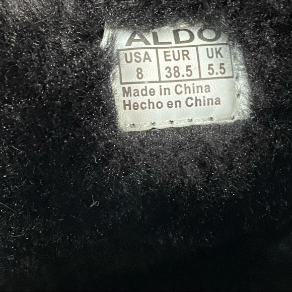 Aldo Wedge Heel Sneaker Bootie Black Size 8 - Picture 7 of 9